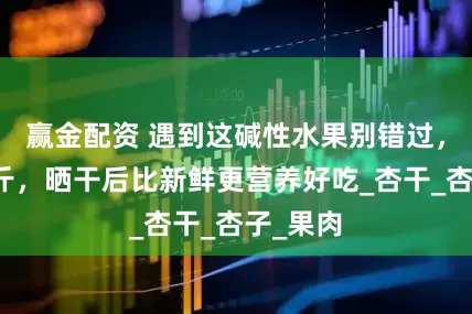 赢金配资 遇到这碱性水果别错过，多买几斤，晒干后比新鲜更营养好吃_杏干_杏子_果肉